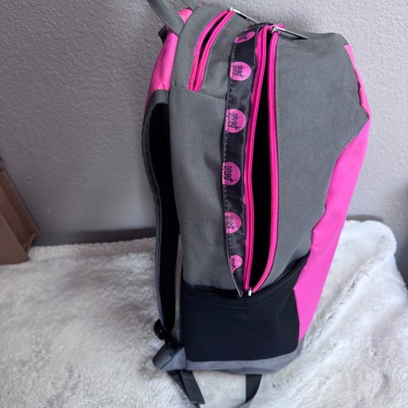Perfectly Posh~Stylish pink, gray and black backpack~NWOT - Picture 5 of 14